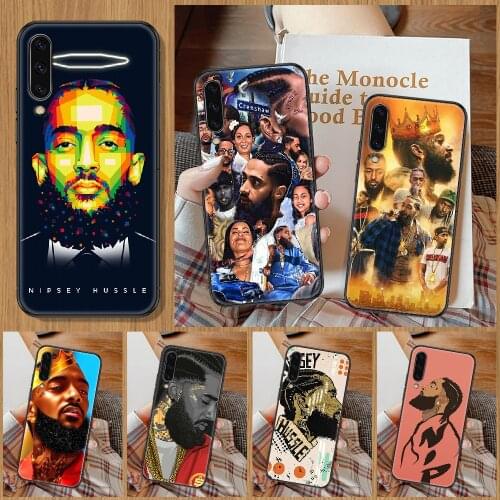 Rapper Nipsey Hussle Phone Case For Samsung Galaxy A 10 12 20E 21S 30 32 40 50 51 52 70 71 72 5 6 7 2016 2018 black fashion