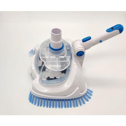 Pool Vacuum Head Swimming Pool Suction Head Cleaning Brush Removable Transparent for Removes Debris H88F