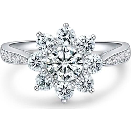 Designer Fashion 925 Sterling Silver Jewelry 3A Cubic Zirconia Party Ring