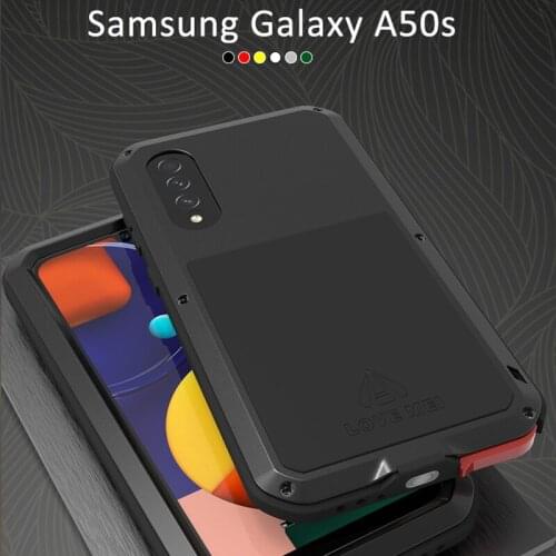For Samsung Galaxy A50S Luxury Doom Waterproof Armor Duty Shockproof Metal Aluminum Phone Cover Cases For Samsung Galaxy S50s