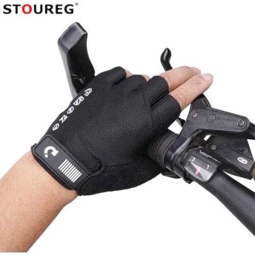 Breathable Half Finger Cycling Gloves Anti-slip Anti-sweat Gel Bicycle Riding Glove Shock Proof MTB Road Mountain Bike Gloves