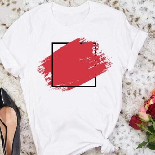 Women Cartoon Short Sleeve Trend Watercolor 90s Cute Summer Sexy Tshirts Fashion Clothes Stylish T Top Lady Print Tee T-Shirt