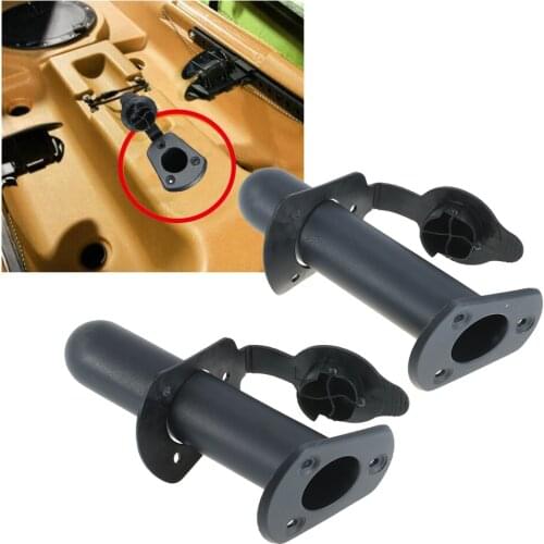 2 PCS Rowing Boats Flush Mount Boat Rod Holder Bracket With Cap Cover Kayak Fishing Tackle Box Accessory Surfing Tool