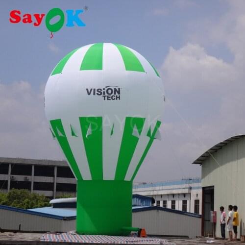 Sayok Inflatable Advertising Rooftop Standing Hot Air Balloon (3/4/5m) High with Logo Printing for Event Advertising Promotion