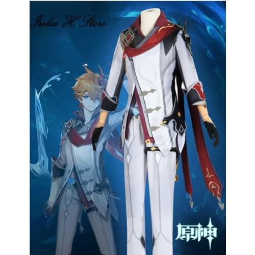 New Game Tartaglia Cosplays Genshin Impact Tartaglia Cosplay Costume Halloween costumes for man
