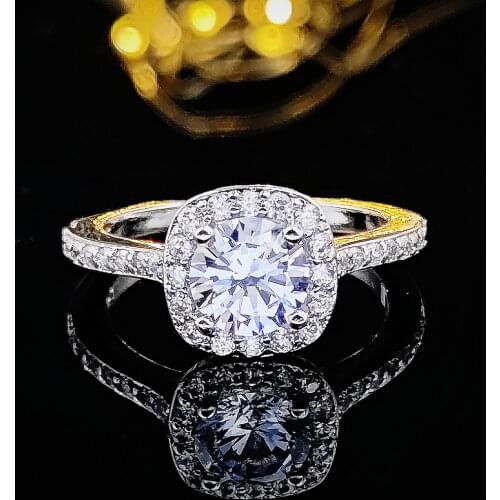 2021 new luxury cushion 925 sterling silver engagement ring or women lady anniversary gift jewelry wholesale christmas R5604