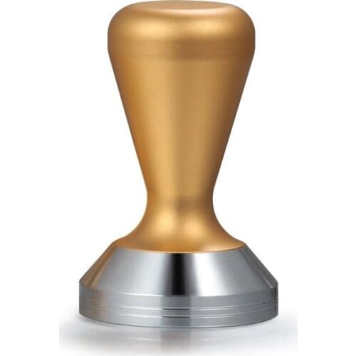 Gold Color 51mm/53mm58mm Espresso tamper coffee pressing tool coffee powder hammer press coffee tamper