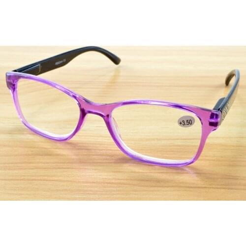 Rectangular Blu Light Blocking Reading Glasses Super High Quality with PU Case America Brand women ladies Ultralight +0.75~+4.0