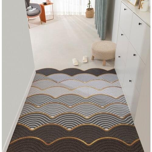 PVC Silk Loop Dust-proof Printed Doormat Geometry Carpet Outdoor Rug Mats Shoes Scraper for Bathroom Area Rugs