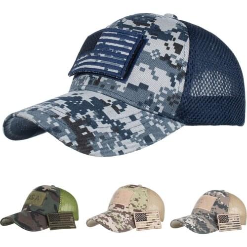 Fishing Caps MenS Baseball Cap Outdoor Hunting Camouflage Jungle Hat Adjustable Snapback Hats For Women Men Hip Hop Trucker Cap