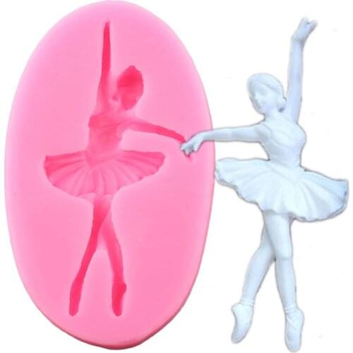 Sugarcraft Dancer Silicone Mold Fondant Mold Cake Decorating Tools Chocolate Gumpaste Mold Epoxy Resin Mould