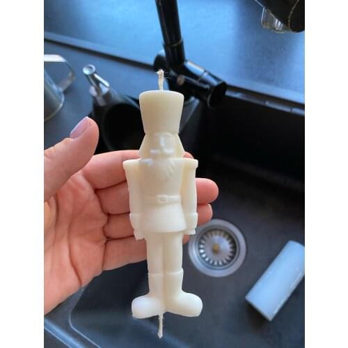 Retro Guard Statue Silicone Candle Mold for DIY Handmade Aromatherapy Candle Plaster Ornaments Handicrafts Figure Statue Mould