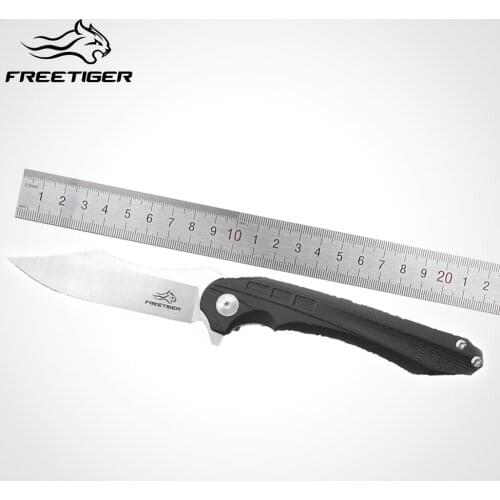 FREETIGER Folding Knife D2 G10 Material Outdoor Hunting Camping Survival Fishing EDC Tactical Pocket knife Kitchen Tools FT913
