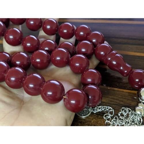 Tasbih Ottoman Faturan German Cherry Amber Sandalous Misbaha Rosary Free Shipping