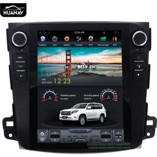 Tesla Android Car GPS Navigation For Mitsubishi Outlander 2006~2012 For Citroen C-Crosser for Peugeot 4007 no DVD multimedia