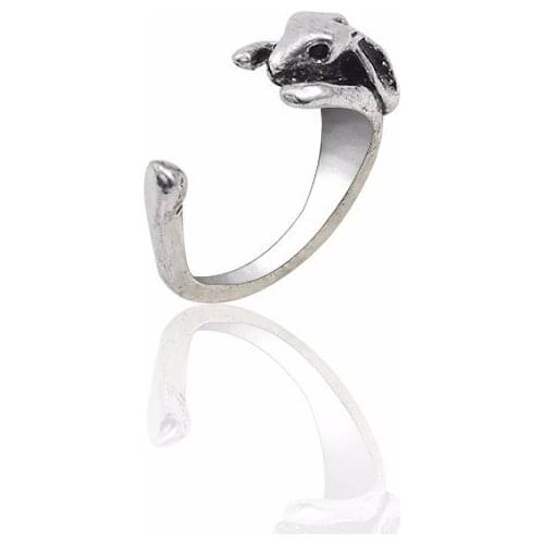 Bohemian Style Punk Animal Cute Rabbit Ring Opening Adjustable Ladies Christmas Jewelry Gift Selection Direct Sales
