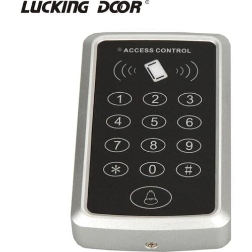 Waterproof 125KHz RFID Access Control Keypad Outdoor Rainproof Cover EM Card Reader 10pcs Keyfobs For Door Access Control System