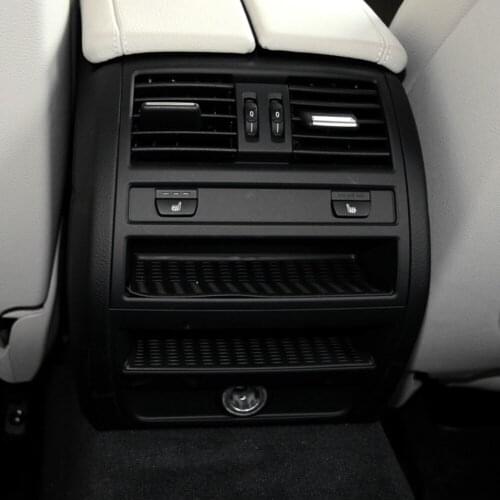 Rear Console Air Vent Replacement Grille Cover Outdoor Personal Car Parts Decoration for BMW F10 5 Series 11-17 RHD