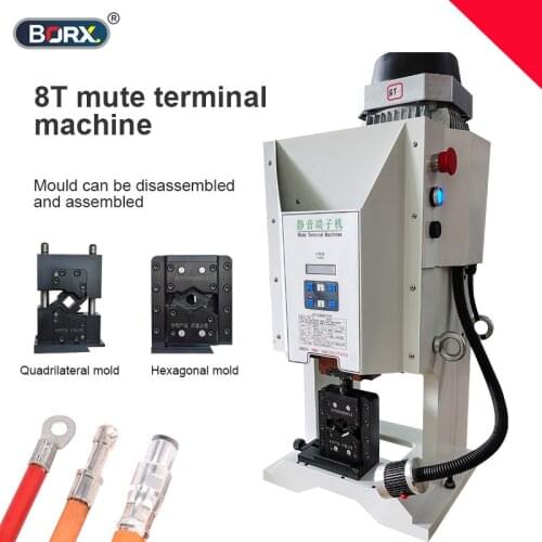 Manual block screw lugs terminal crimp machine wire rope connector electric lug press 6T pre insulated clamp machine