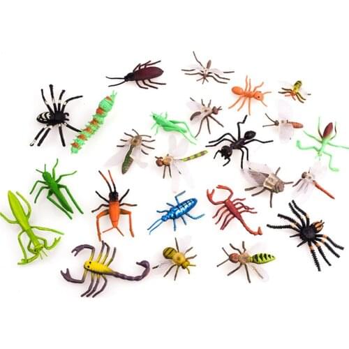 12Pcs environment High Simulation Insect Animal Model Kids Early Education Toy Miniature Garden Decor figures figurines set