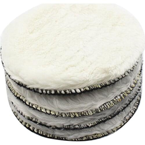 20Pcs 125Mm Car Polishing Pad 5 Inch Polish Waxing Pads Fiber Polisher Bonnet Car Paint Care