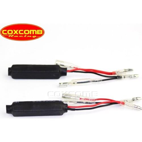 2X Black Universal Motorcycle 12V 10w 10Ω Turn Signal Indicator LED Load Resistor Flash Blinker Fix Error Flash Rate Controllers