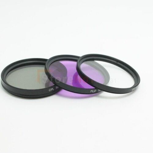 3 pcs 46mm UV CPL FLD Filter For can&n Nik&n S&ny pentax &ly,pus DSLR Camera with tracking number