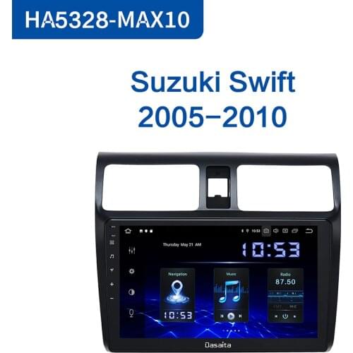 Dasaita 10.2" IPS Android 10.0 Car Radio for Suzuki Swift DSP 2005 2006 2007 2008 2009 2010 Touch Screen GPS Navigator 64GB ROM