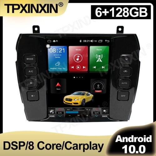 Tesla Style IPS Screen Android Car Radio For Jaguar XJ 2004 - 2008 Multimedia Video Audio DVD Player Navigation GPS Auto 2 din