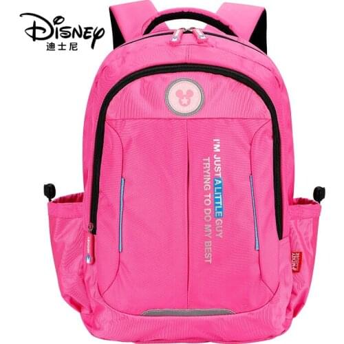 Disney Mickey Mouse Backpack Children Students School Bag Large Capacity Boy Shoulder Bag Waterproof Handbag