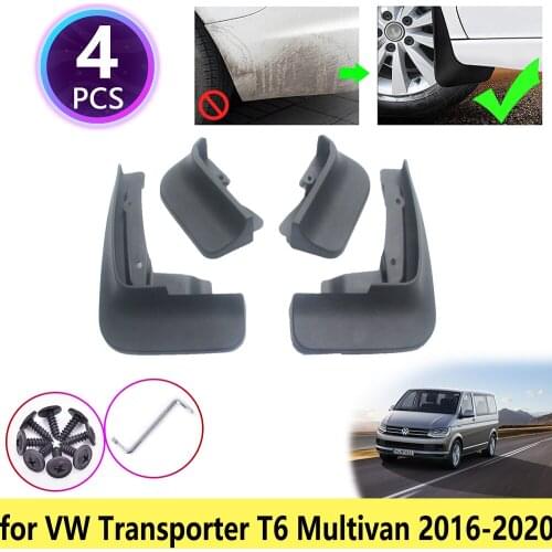 For VW Volkswagen Transporter Caravelle Multivan T6 2016 2017 2018 2019 Mudguards Mudflap Fender Mud Flaps Splash Accessories