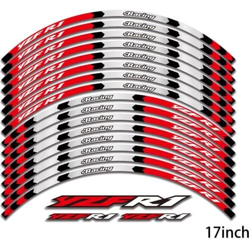FOR YAMAHA YZF R1 Motorcycle Parts Contour Wheel Decoration Decal Sticker
