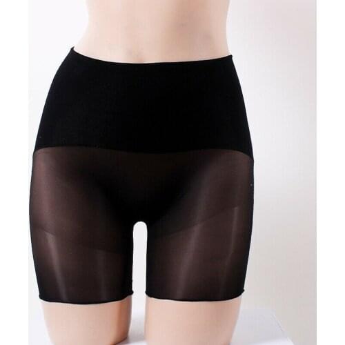 Oil Shiny Glossy Boxers Women Underwear Sexy Lingerie Seamless Shorts Panties Ultra-thin Safety Pants Femmen Slip Boxershorts