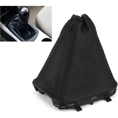 PU Leather Car Gear Stick Shift Lever Cover Boot Gaiter Dustproof Cover for Ford Transit MK7 2006-2013