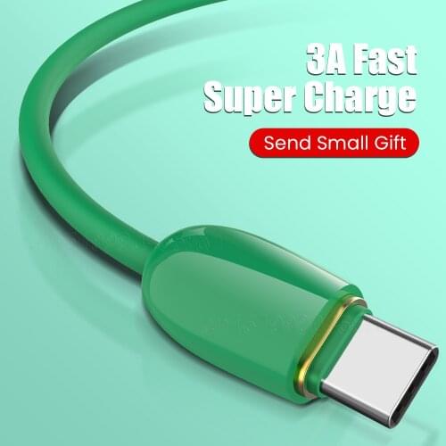 Type C USB Cable 3A Fast Charging USB Type C Cable for Samsung S20 Xiaomi 9 Huawei USB Charger Data Cable Mobile Phone Cable