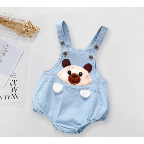 IENENS Newborn Bodysuit Boy Girl Clothes Baby Romper Suit Summer Thin Soft Jumpsuit Cartoon Cotton Sleeveless Backless Outfits