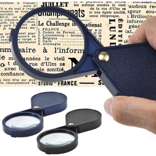 Mini Portable 10X Folding Key Ring Magnifier Daily Handy Magnifying Glasses