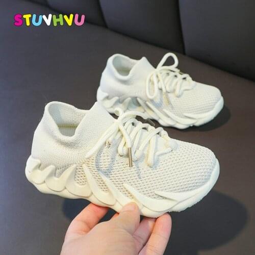 Boys Shoes Casual Children Sports Shoes Spring Autumn New Flying Woven Mesh Breathable School Running Shoe Girls Sneakers Net