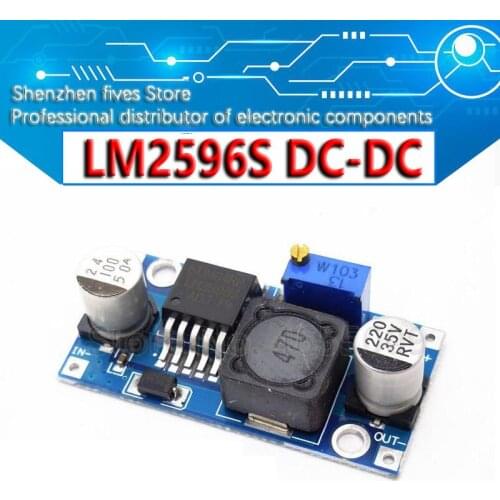 LM2596 DC-DC Step Down Converter Module 3A adjustable step down module LM2596S-ADJ voltage regulator 24V 12V 5V 3V LM2596S