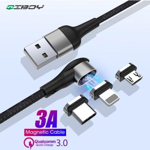 Magnetic Charger Micro USB Cable for iPhone 11 Pro Samsung Android Mobile Phone Fast Charging Data Cord Magnet USB Type C Cable