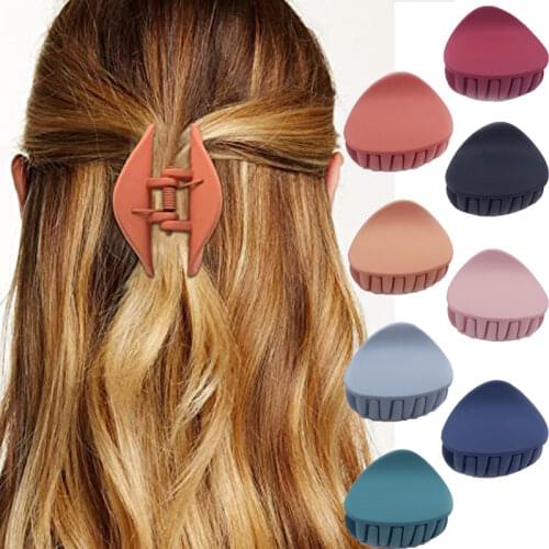 Fashion Hair Clips for Women Girls Solid Color Simple Personality Headband Hair Claws Hairpins Barrettes Hair Accessories