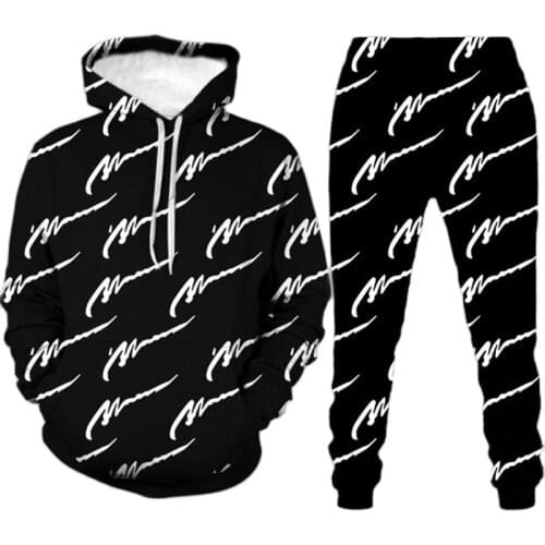 2021 Fashion 3D Hoodie Suit Track and Field Sweatshirt Jogging Funny Harajuku Print Suit Spring and Autumn Unisex Sports Suit
