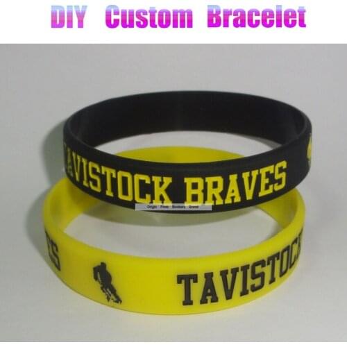 500pcs/lot custom Travel Hotel Mark Logo Team Wristbands Text debossed Color Filled Cheap Company Gift Promotion Wristbands