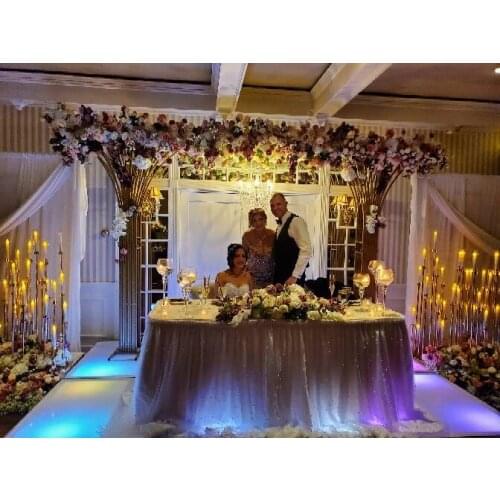 New wedding props custom wrought iron wedding stage large arch ornaments background decoration