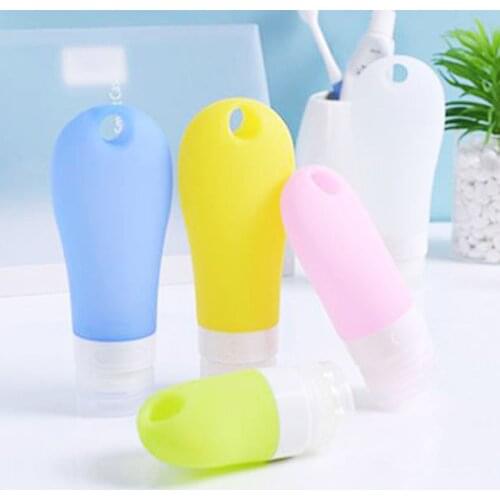 38ml 60ml 90ml Portable Mini Silicone Bottle My Refillable Emply Bottle Travel Lotion Points Shampoo Container