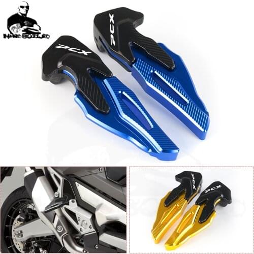PCX 125 150 ADV Motorcycle Left &Right Foot Peg Pedal Footrest Aluminum FootPegs Rests For HONDA ADV150 PCX125 PCX150 2019 2020