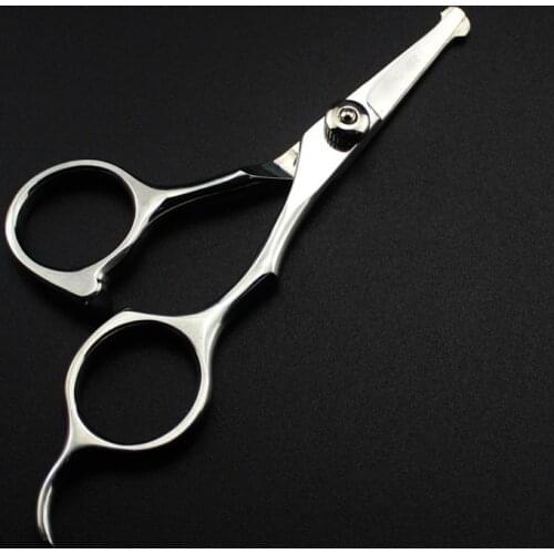 Professional steel 4 inch safe small nose hair scissors make up haircut eyebrow barber babay cutting shears hairdresser scissors