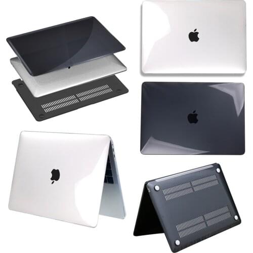 Crystal\Black Case for Macbook Air Pro Retina M1 Chip 11 12 13 15 16 Inch,for 2020 Air 13 A2179 Pro13 A2251 A2338 Laptop Case
