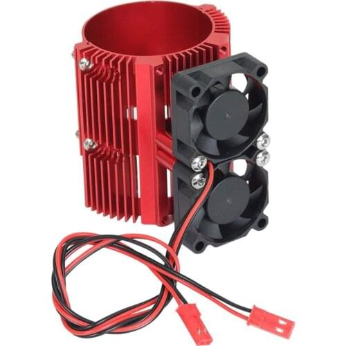 Motor Radiator Dual Fan For Traxxas 1/10 E-revo Big E Summit Big S Cooling Radiator Model Car Accessories