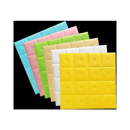 [TB09]Waterproof thickening 3d stereo wall stickers bedroom bedside TV background wall soft bag self-adhesive bedside wall stick